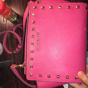 Hot pink Michael Kors crossbody bag final sale